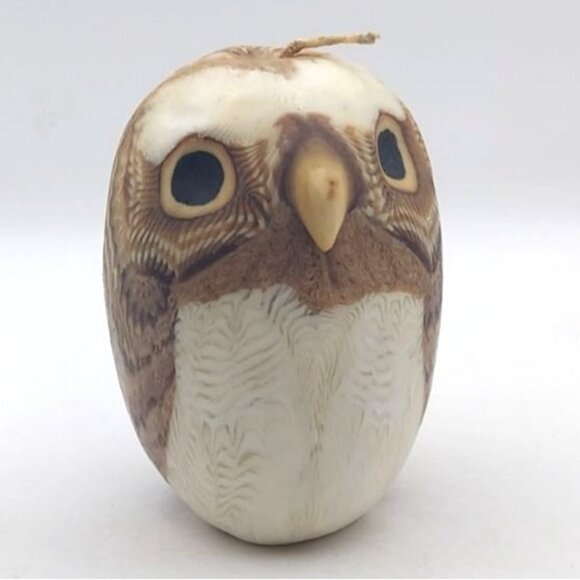 Vintage San Francisco Candle Co Stone Bluegate Solid Wax Hoot Owl Candle 1985 - Picture 1 of 7